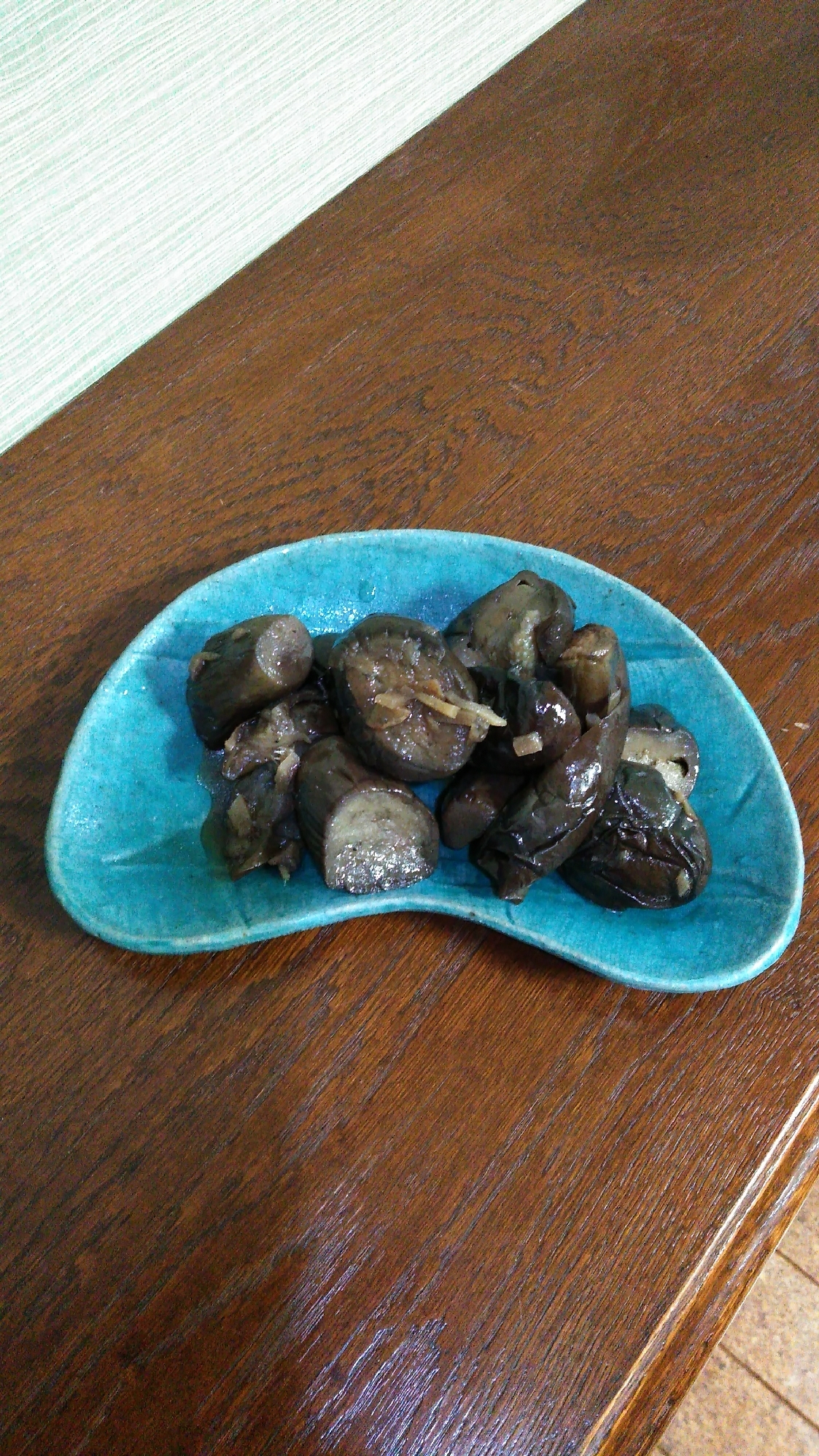 茄子だけ煮ました