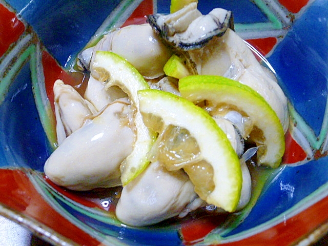 スダチが美味しい 加熱用牡蠣のおつまみ レシピ 作り方 By さとママ3645 楽天レシピ スダチが美味しい 加熱用牡蠣のおつまみ レシピ 作り方 By さとママ3645 楽天レシピ