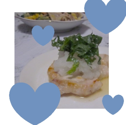 わさび漬けレタス青紫蘇おろし♡揚げ出し豆腐♡