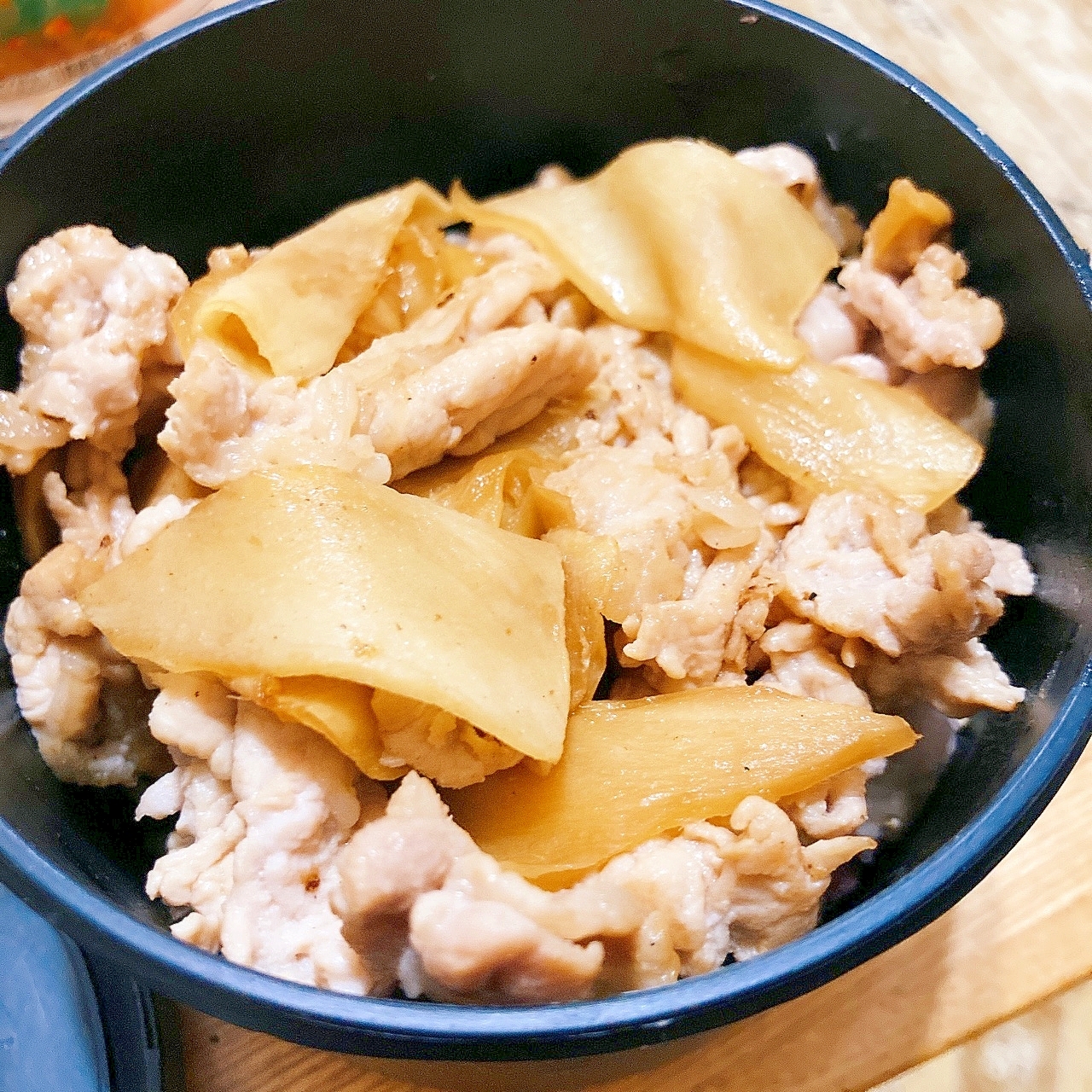 しゃぶしゃぶ肉と新生姜で☆豚のひらひら生姜焼き丼