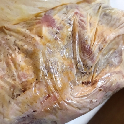 鶏むね肉　唐揚げ用　下味　準備