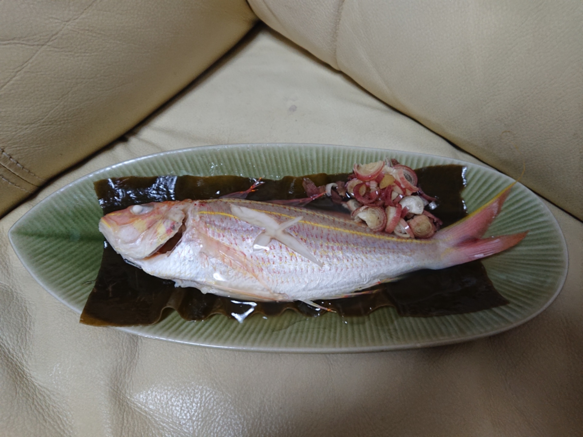 釣り魚料理 イトヨリダイの昆布蒸し レシピ 作り方 By 釣りシン 楽天レシピ