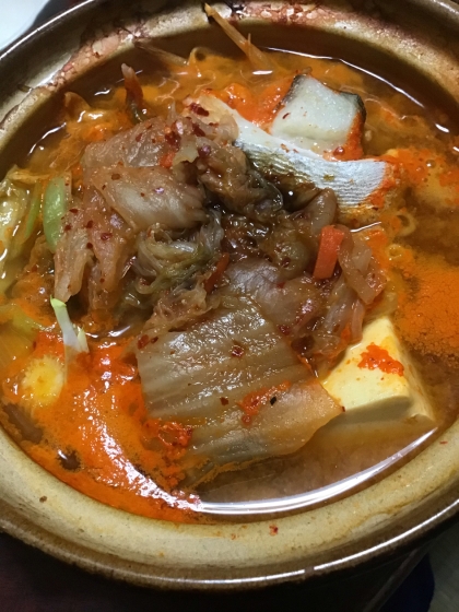 鱈入り♪純豆腐チゲ