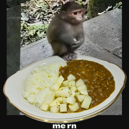 カレーに添える大根