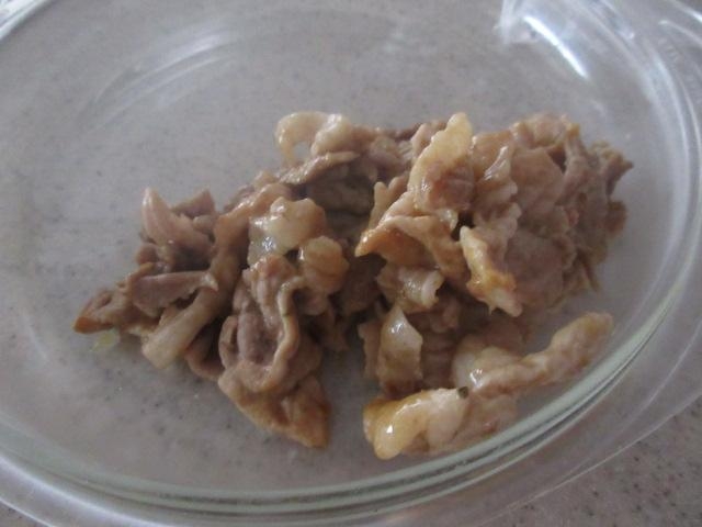 豚肉照り焼き炒め　みかんジャムソース