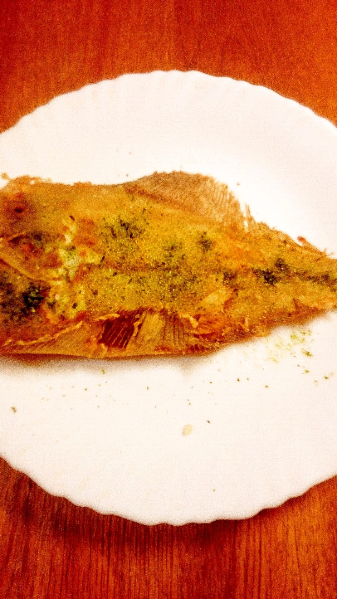 カレイの唐揚げ あおさのせ レシピ 作り方 By ねここ25 楽天レシピ