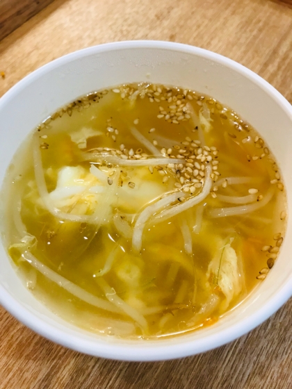 中華スープの卵とじ
