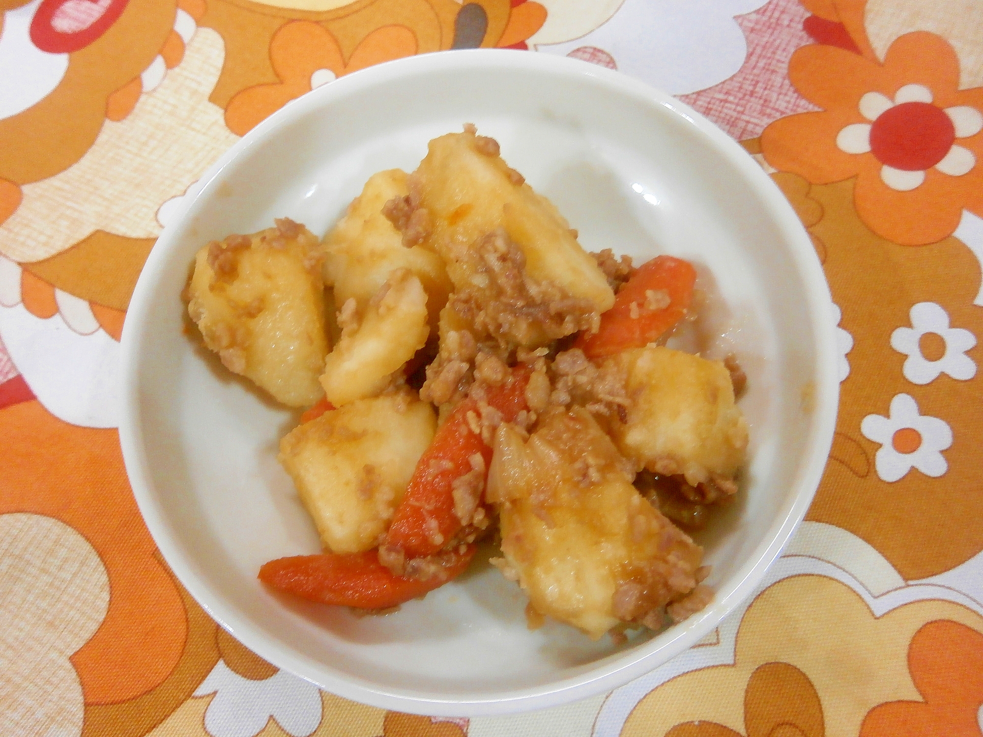 圧力鍋で！じゃが芋のそぼろ煮