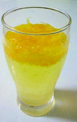 みかんの缶詰で簡単!つぶつぶ果肉ジュース