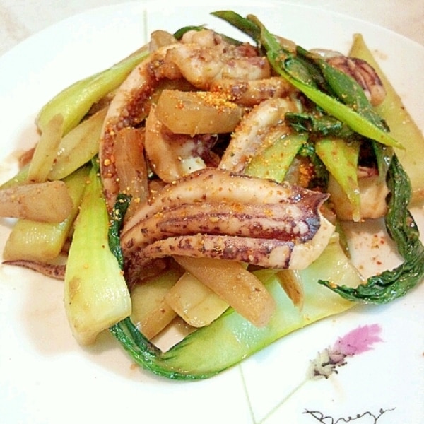 つまみにもok イカげそと青梗菜のゴロわた炒め レシピ 作り方 By Renmam621 楽天レシピ つまみにもok イカげそと青梗菜のゴロわた炒め レシピ 作り方 By Renmam621 楽天レシピ