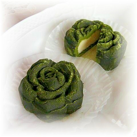 カルーアde抹茶香るホワイトトリュフチョコ風米月餅