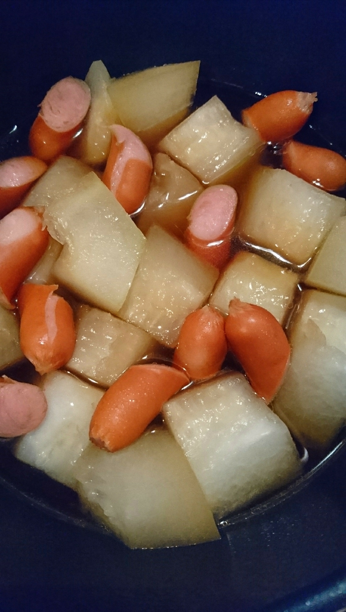 冬瓜とウインナーの簡単煮