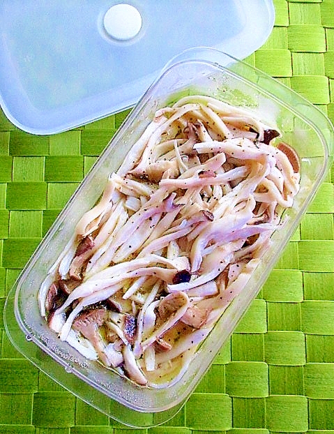 レンジで簡単 作り置き エリンギのマリネ レシピ 作り方 By はぁぽじ 楽天レシピ