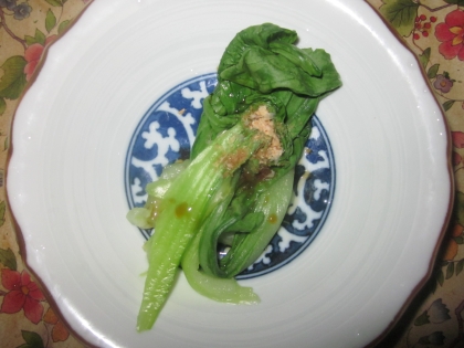 冬野菜の甘み♪　「青梗菜のおひたし」