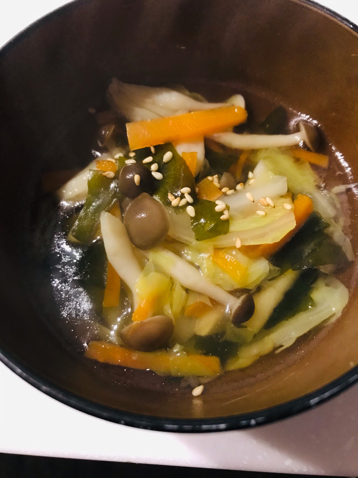 野菜たっぷり中華スープ