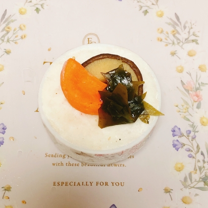 人参椎茸芽ひじきヨーグルト♪