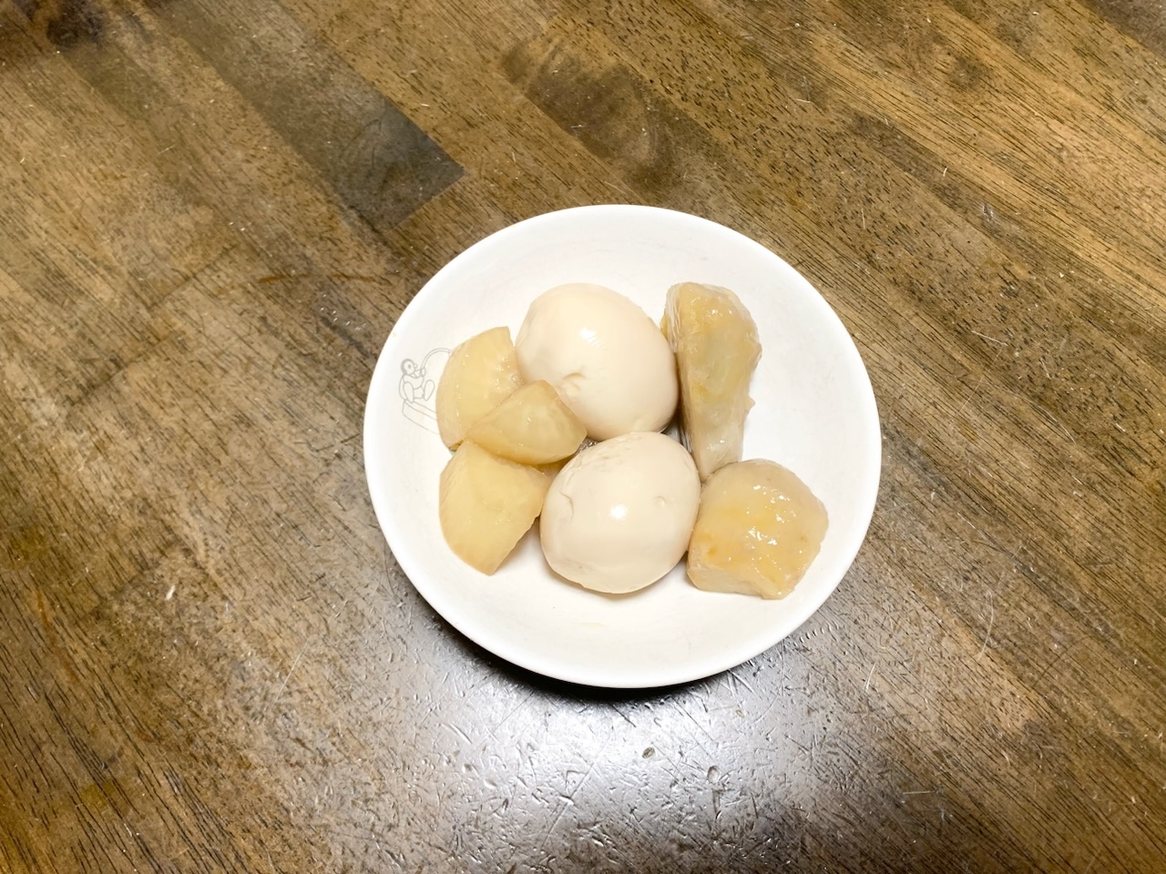 和食レシピ　里芋と大根とゆで卵の煮物