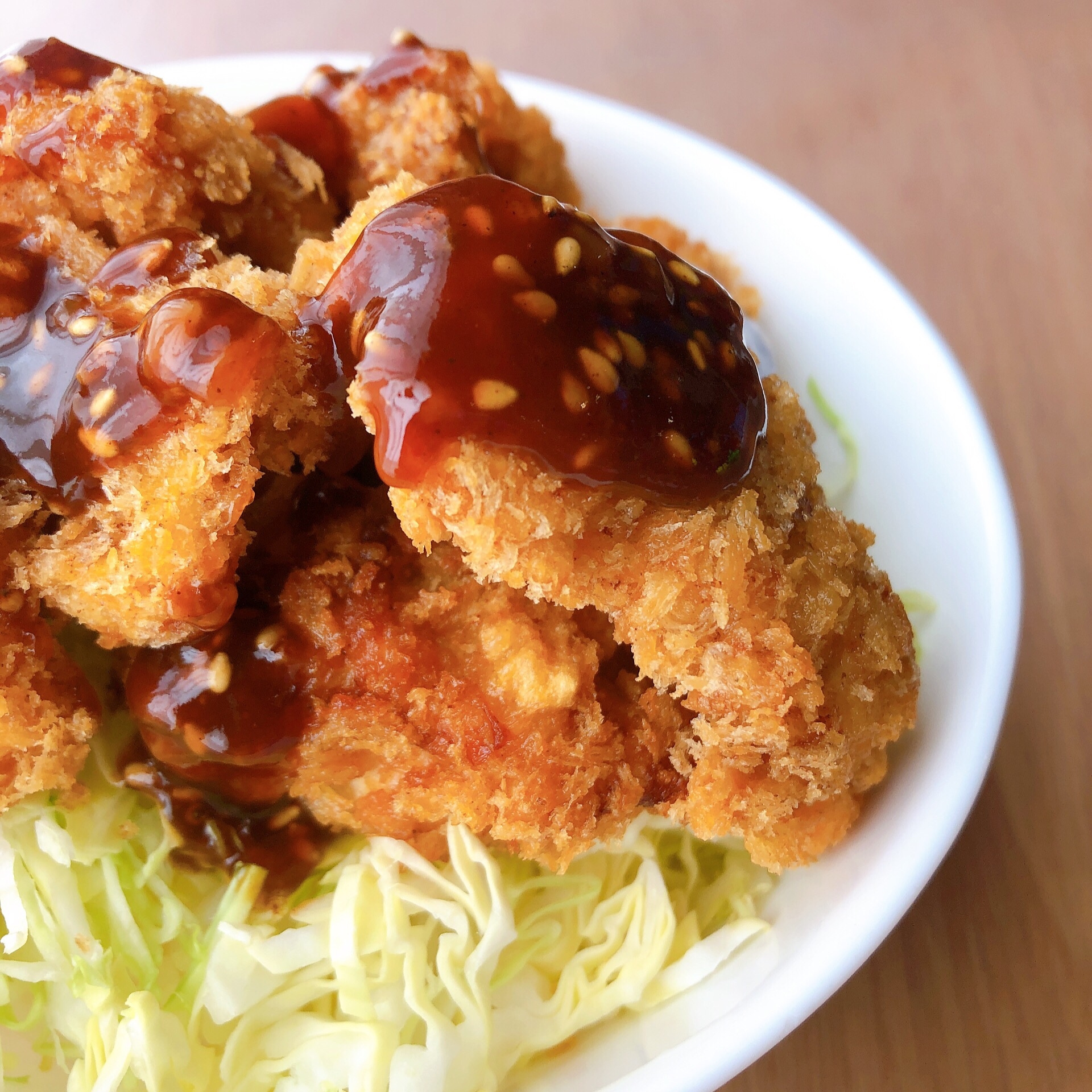 ＼どんどん進む!!!ソースチキンカツ丼♡／