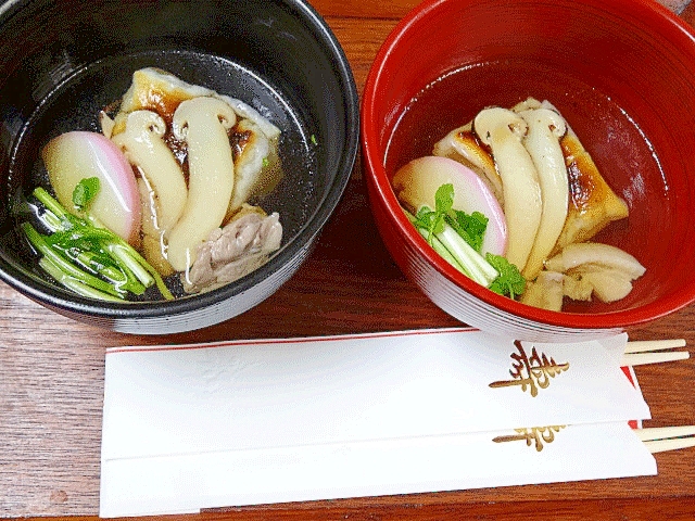 この日のための冷凍保存☆　「松茸お雑煮」