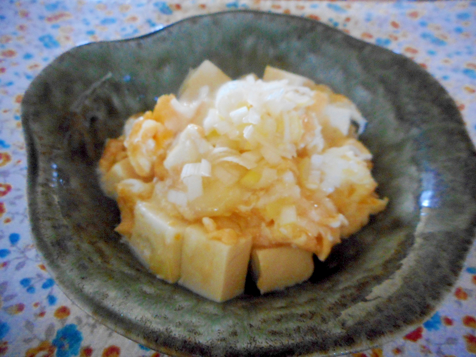豆腐と卵の中華炒め