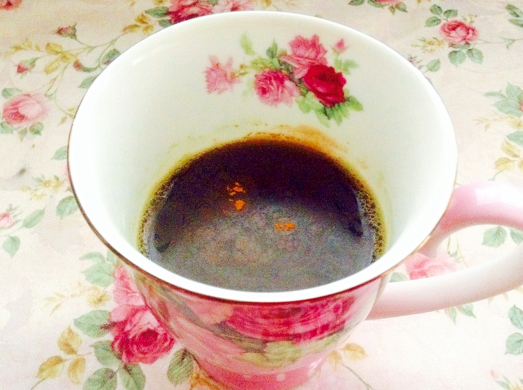 青汁を美味しく♡美的♡きな粉シナモンコーヒー