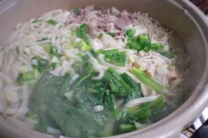 塩鍋スープで　　｢塩鍋スープうどん」　　♪♪