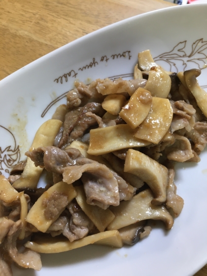 ガッツリご飯シリーズ☆豚肉とエリンギのマヨ生姜焼き