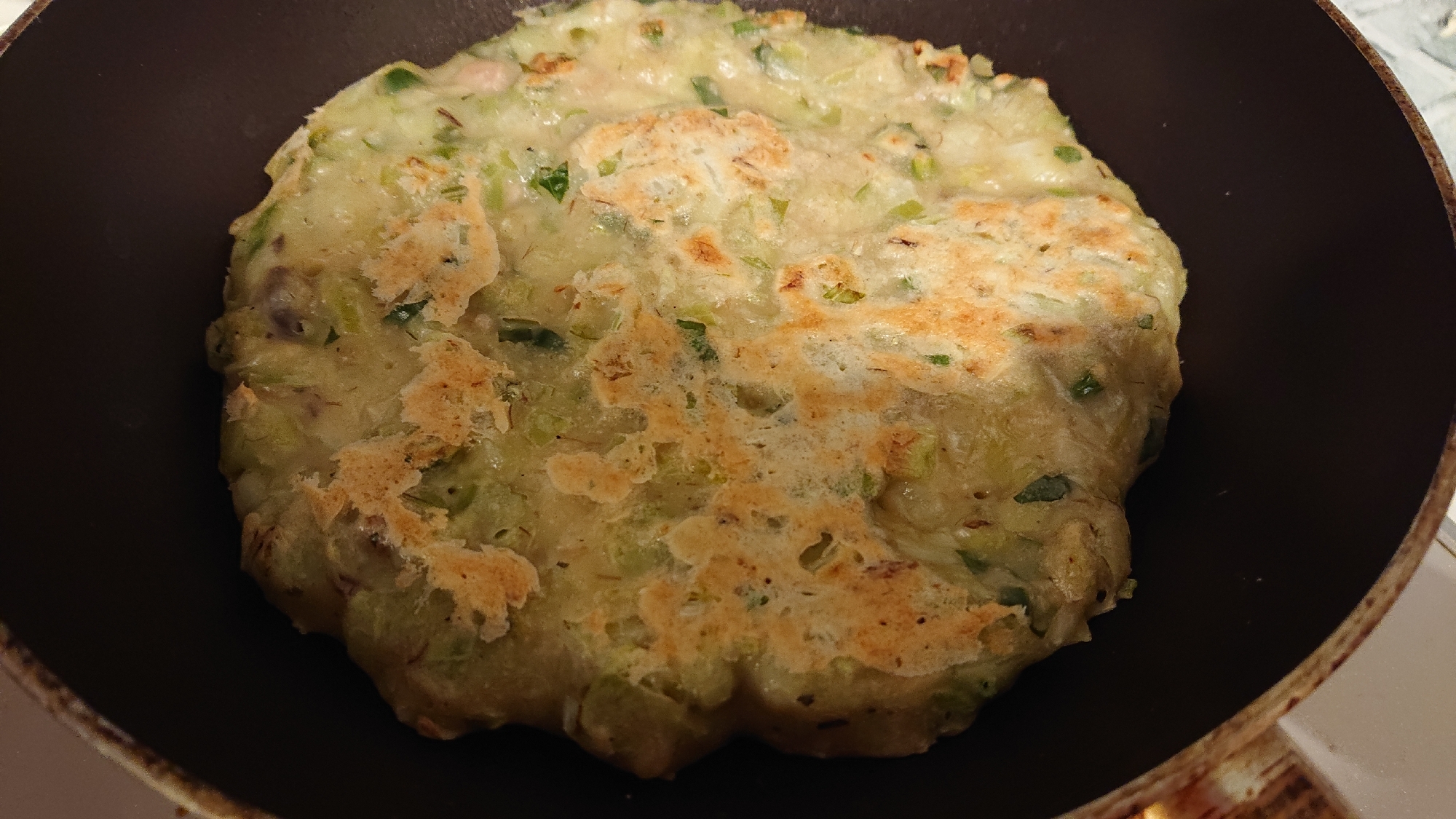ニラそうめんお好み焼き