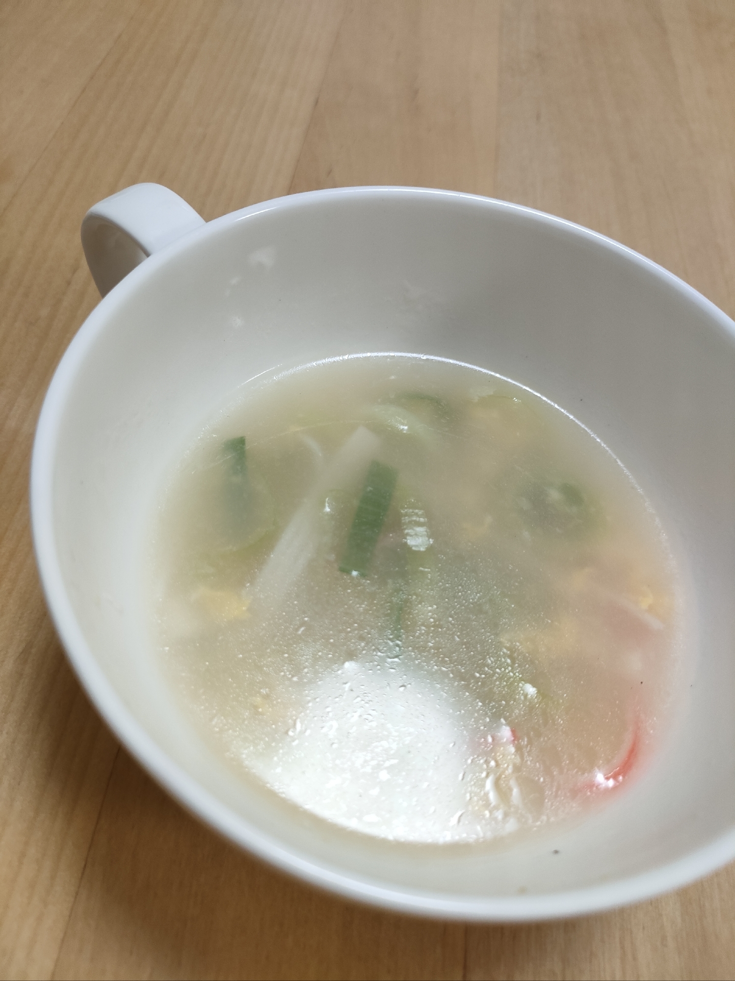ふんわり卵★長ネギの中華スープ