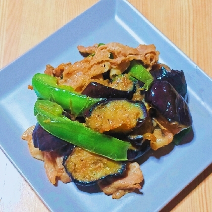 豚肉➕なす➕ピーマンの甜麺醤みそ炒め