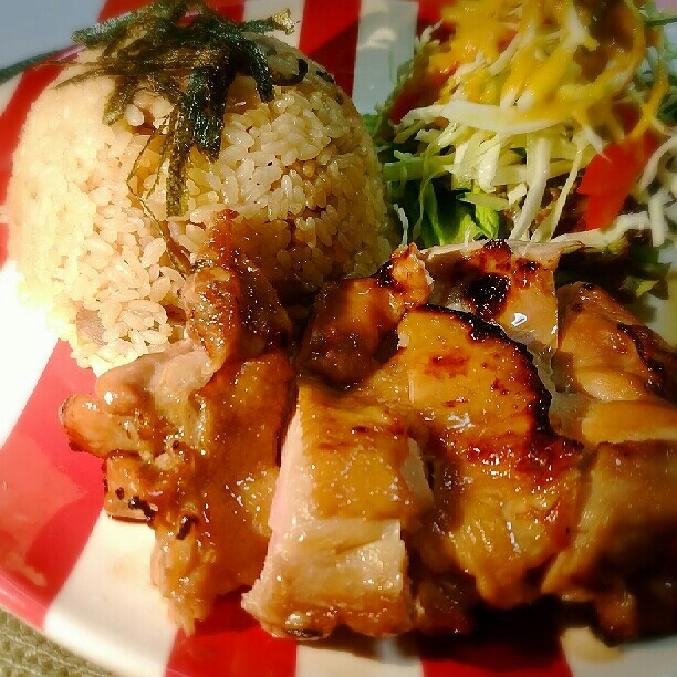 美味しい簡単！照り焼きチキン＆炊き込みご飯☆