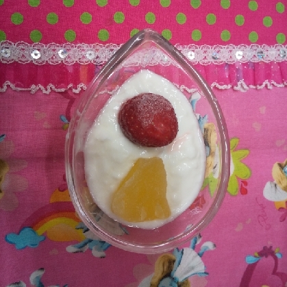 冷凍 フルーツ のヨーグルト デザート！