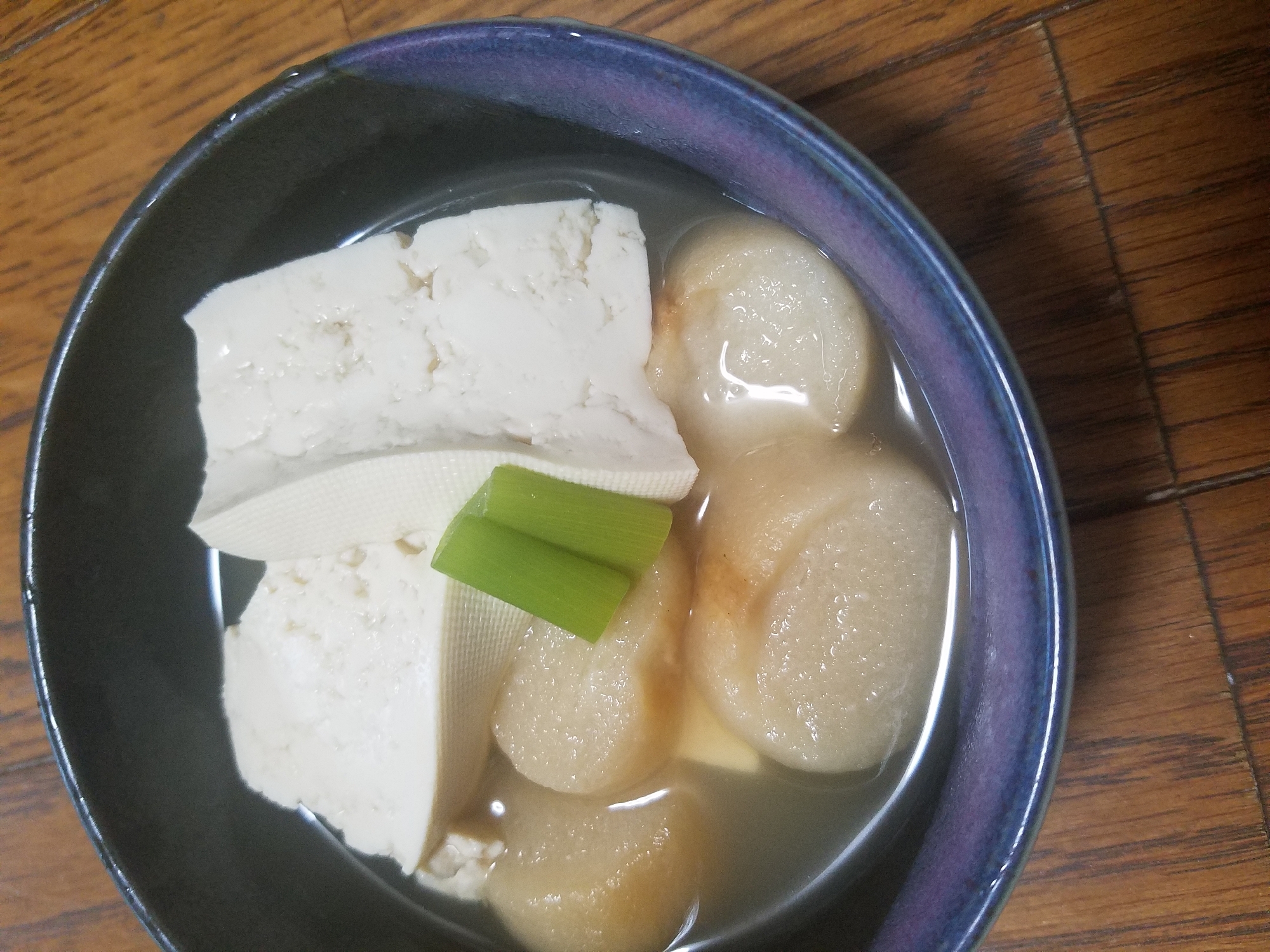 豆腐とお麩の煮物