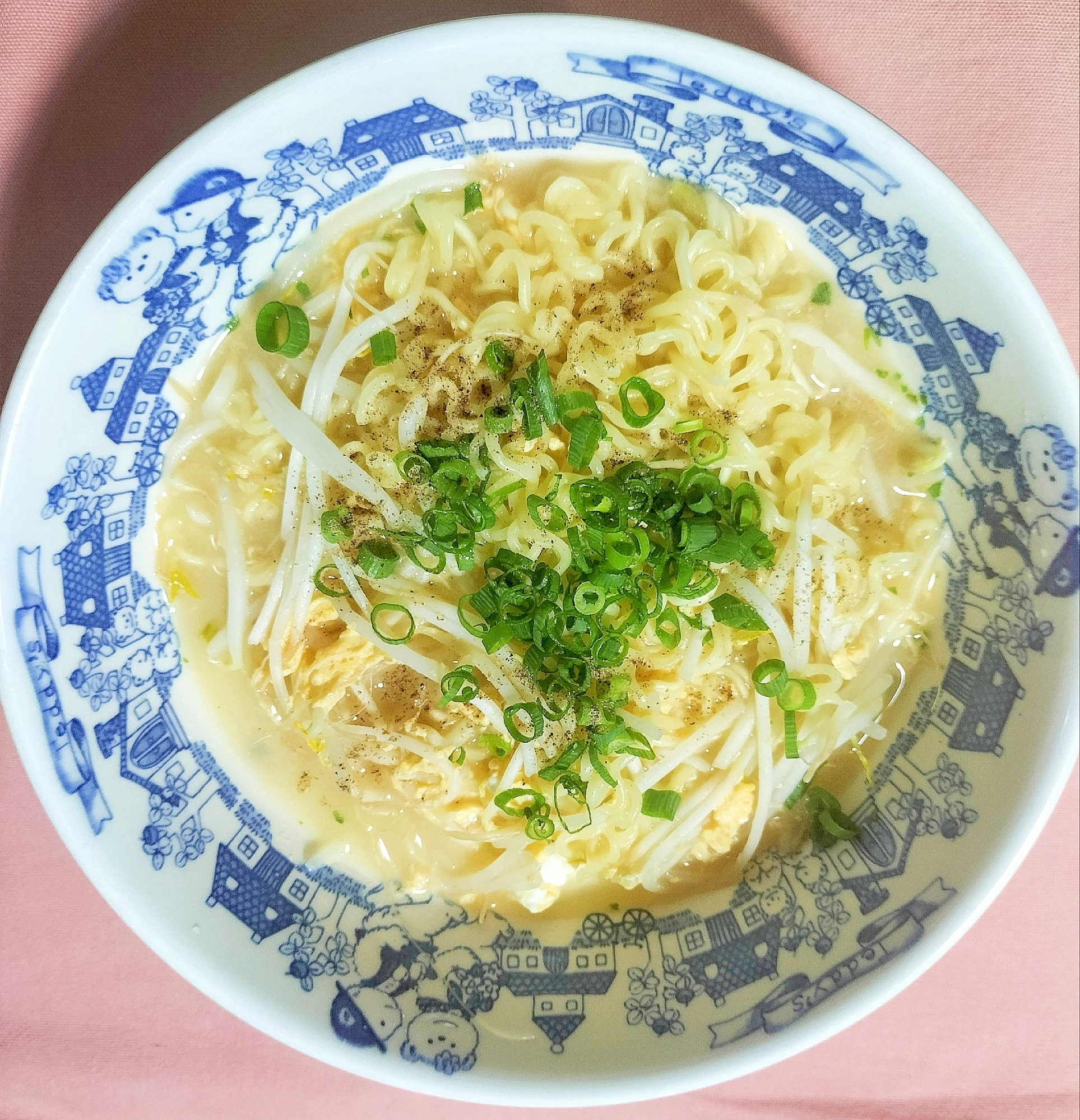 ランチに！チーズ卵と葱ラーメン