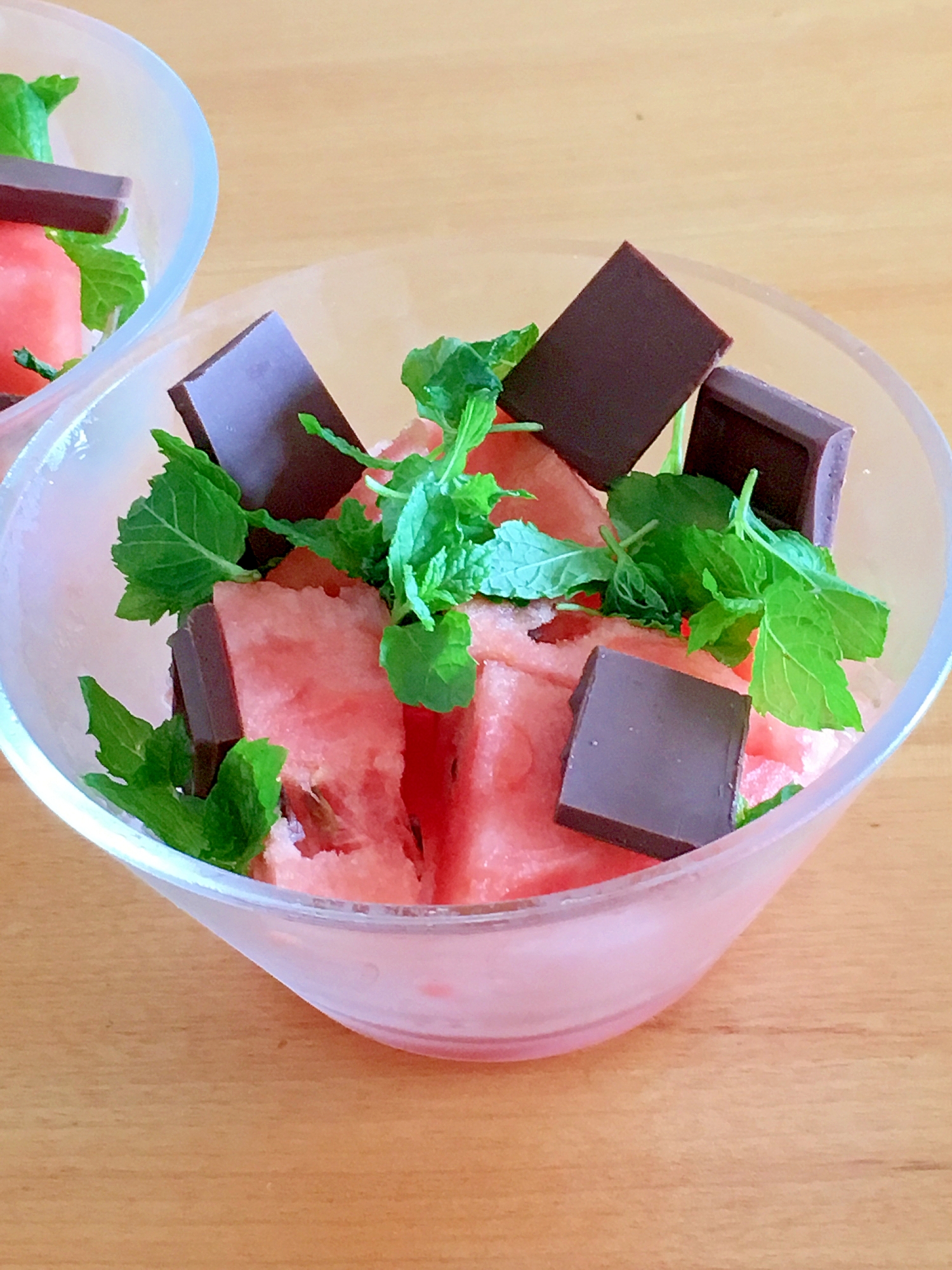 冷んやり半冷凍スイカのチョコミントデザート レシピ 作り方 By Ahir 楽天レシピ 冷んやり半冷凍スイカのチョコミントデザート レシピ 作り方 By Ahir 楽天レシピ