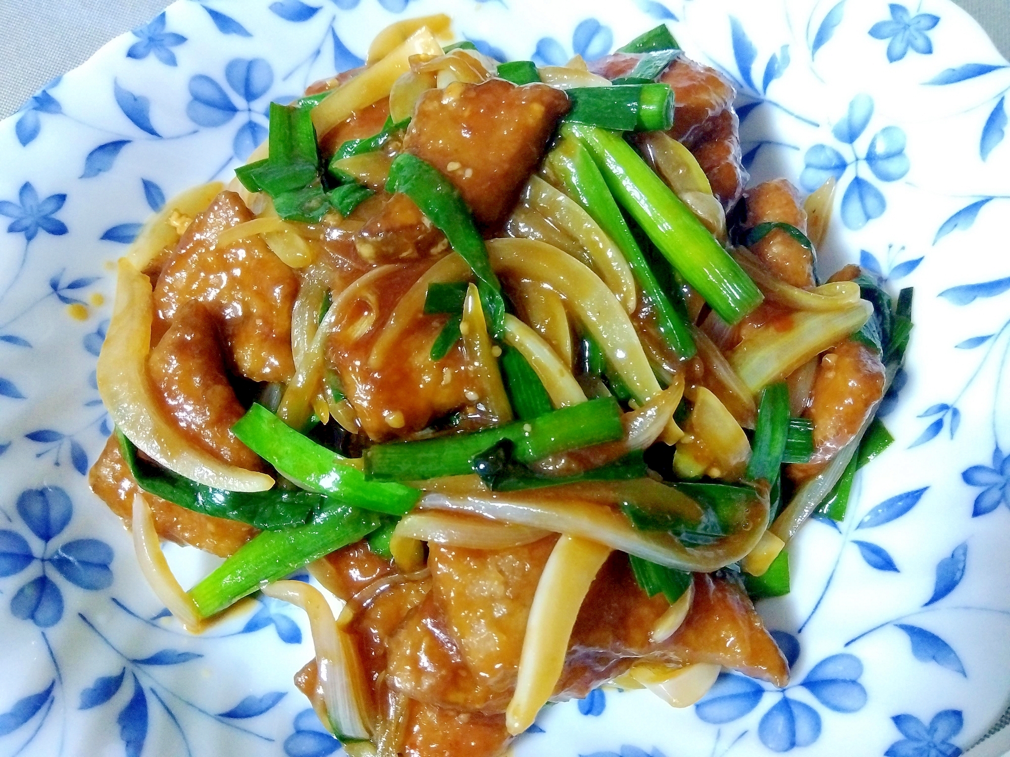 玉ねぎ入りレバニラ炒め++