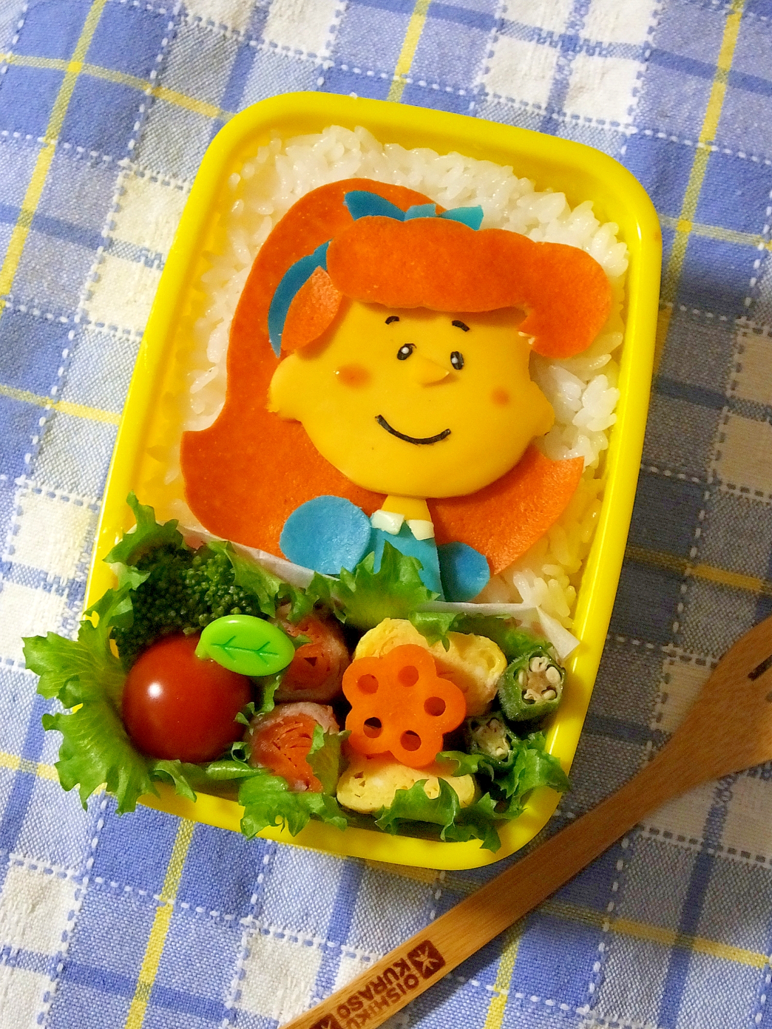 キャラ弁 スヌーピー 赤毛の女の子のお弁当 レシピ 作り方 By Cherry05 楽天レシピ