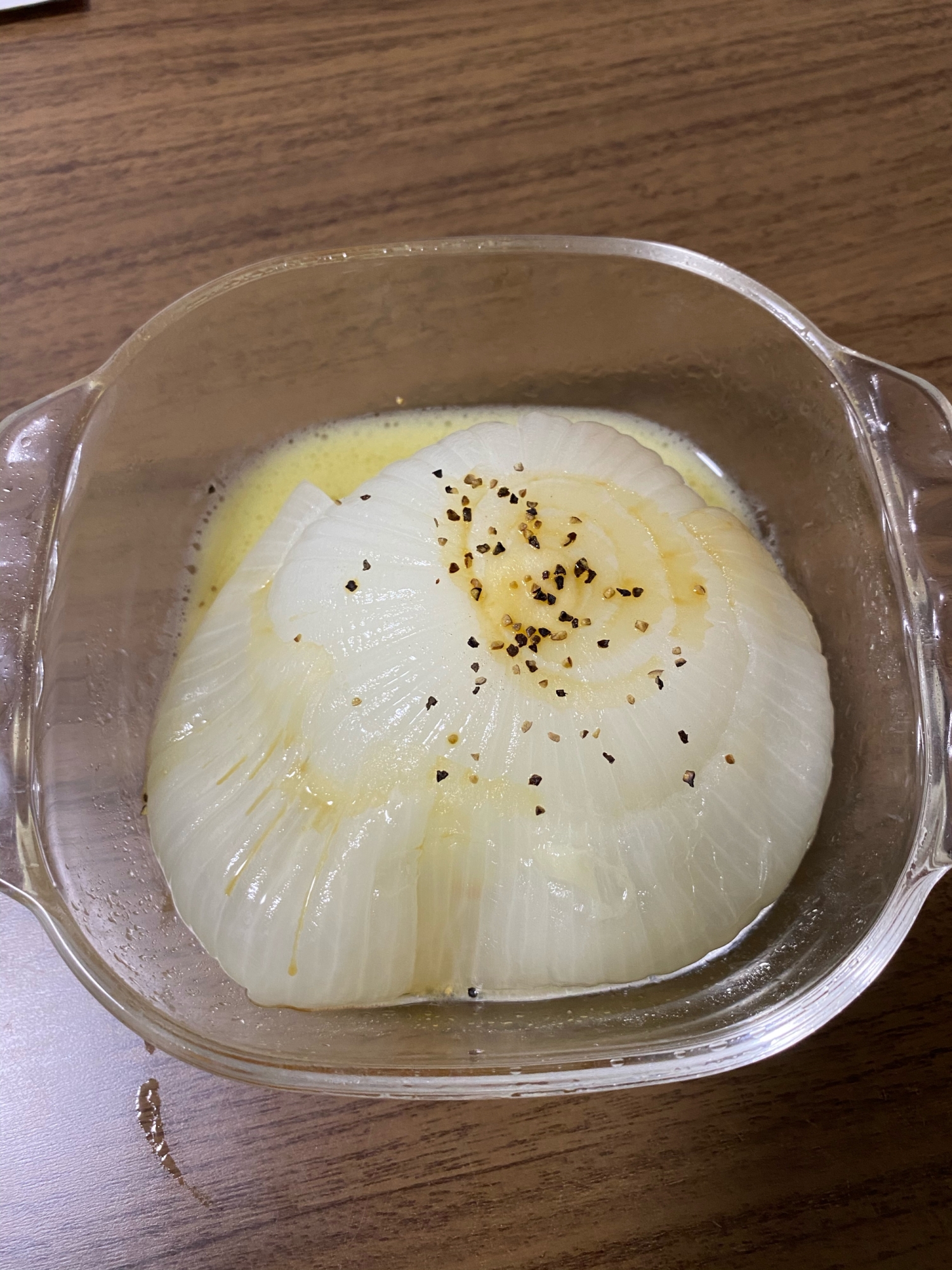 レンジで簡単。新玉ねぎステーキ