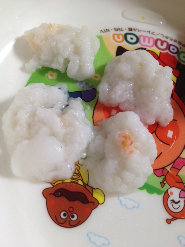 離乳食 エビとはんぺんの団子 レシピ 作り方 By かなぶん 楽天レシピ