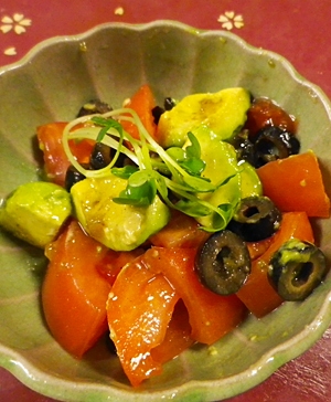 トマトアボカド柚子胡椒サラダ
