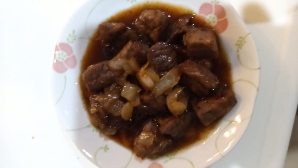 お肉が少なくて刻み玉ねぎを足しました。とっても美味しかったです！