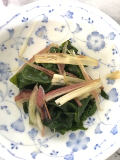 雲南百薬とみょうがのお浸し