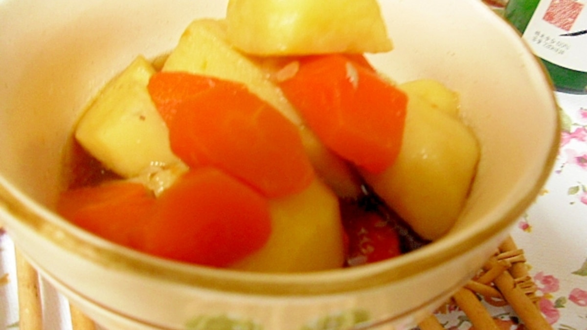 じゃがいもとにんじんの煮物 めんつゆで簡単 レシピ 作り方 By ミスチバス 楽天レシピ じゃがいもとにんじんの煮物 めんつゆで簡単 レシピ 作り方 By ミスチバス 楽天レシピ