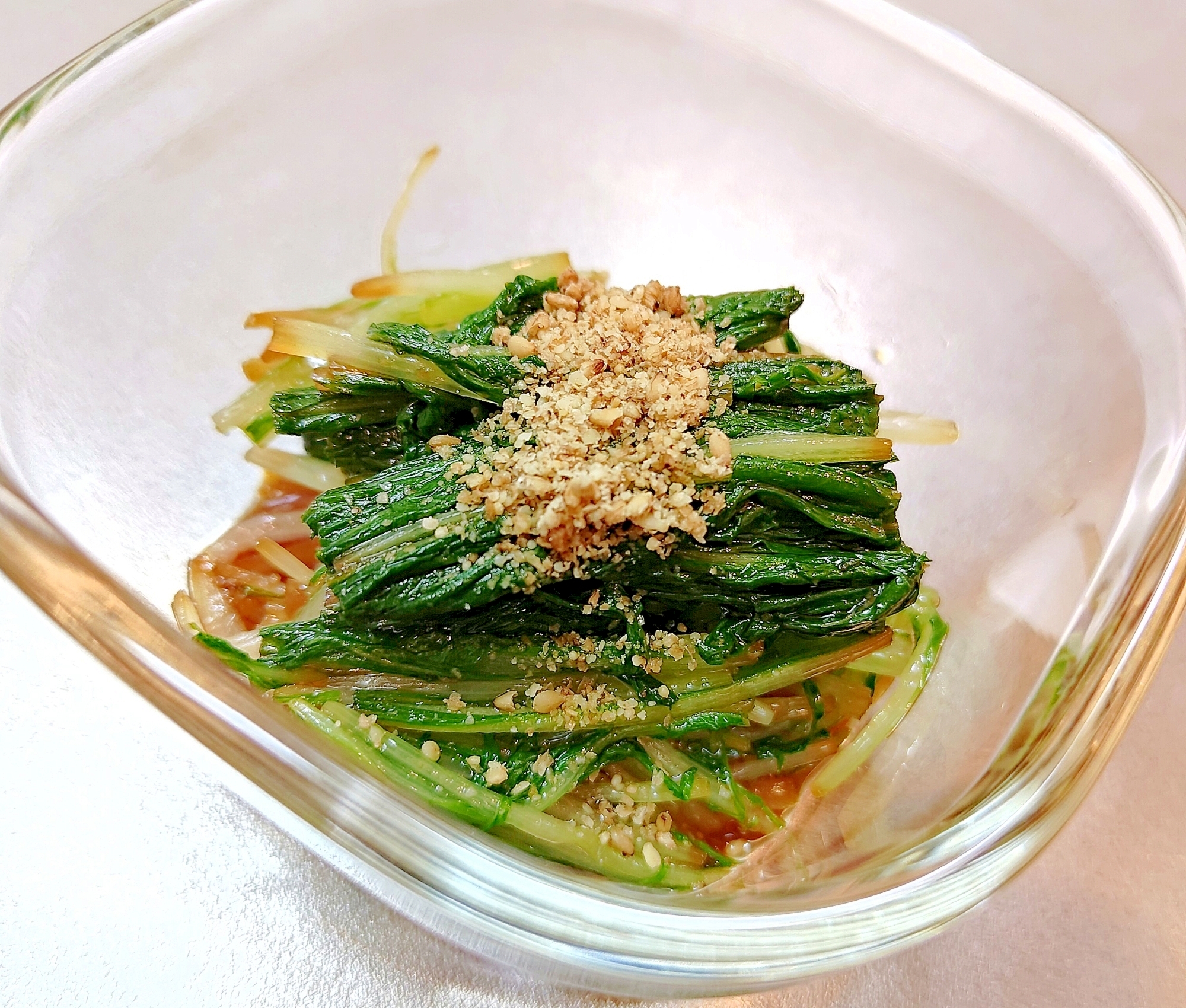 簡単,常備菜／水菜のナムル◆お弁当,おつまみにも