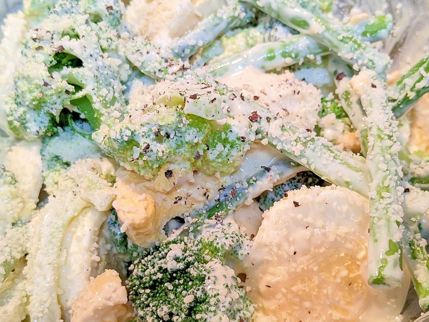 新玉ねぎ＆アスパラブロッコリーのマヨサラダ レシピ・作り方 by