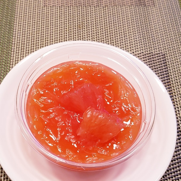 果肉たっぷり ピンクグレープフルーツ ゼリー レシピ 作り方 By のりばあ 楽天レシピ 果肉たっぷり ピンクグレープフルーツ ゼリー レシピ 作り方 By のりばあ 楽天レシピ