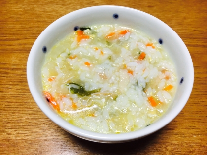 残った冷凍ご飯で雑炊 レシピ 作り方 By ドラざえもん009 楽天レシピ