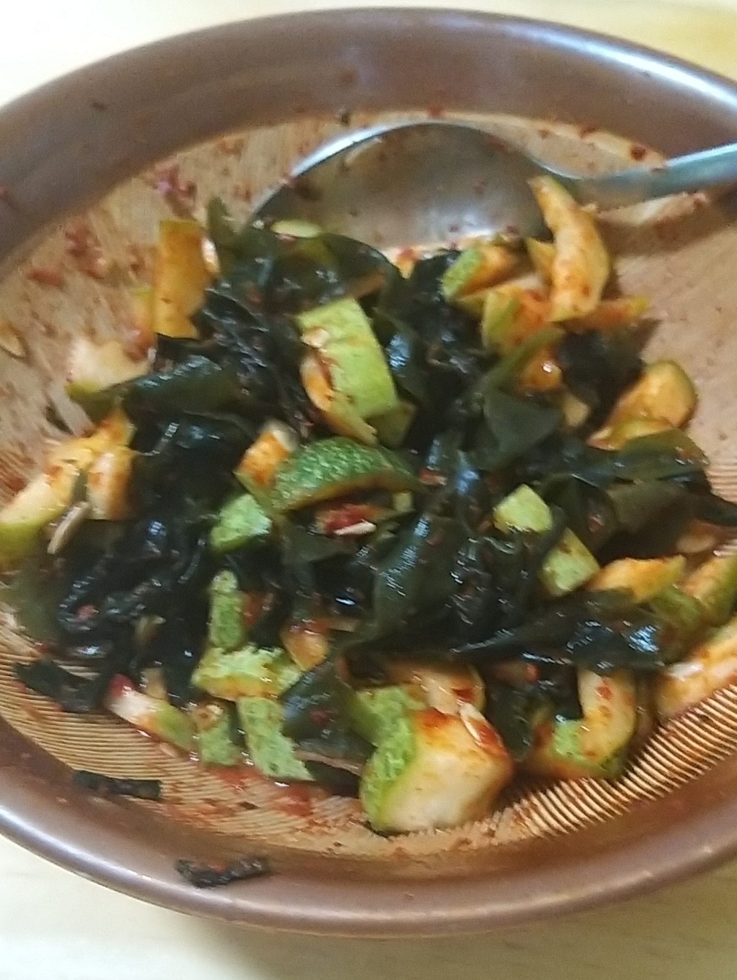 韓国料理:미역초무침ワカメのコチュジャン和え