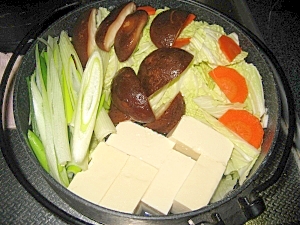 白菜たっぷり湯豆腐