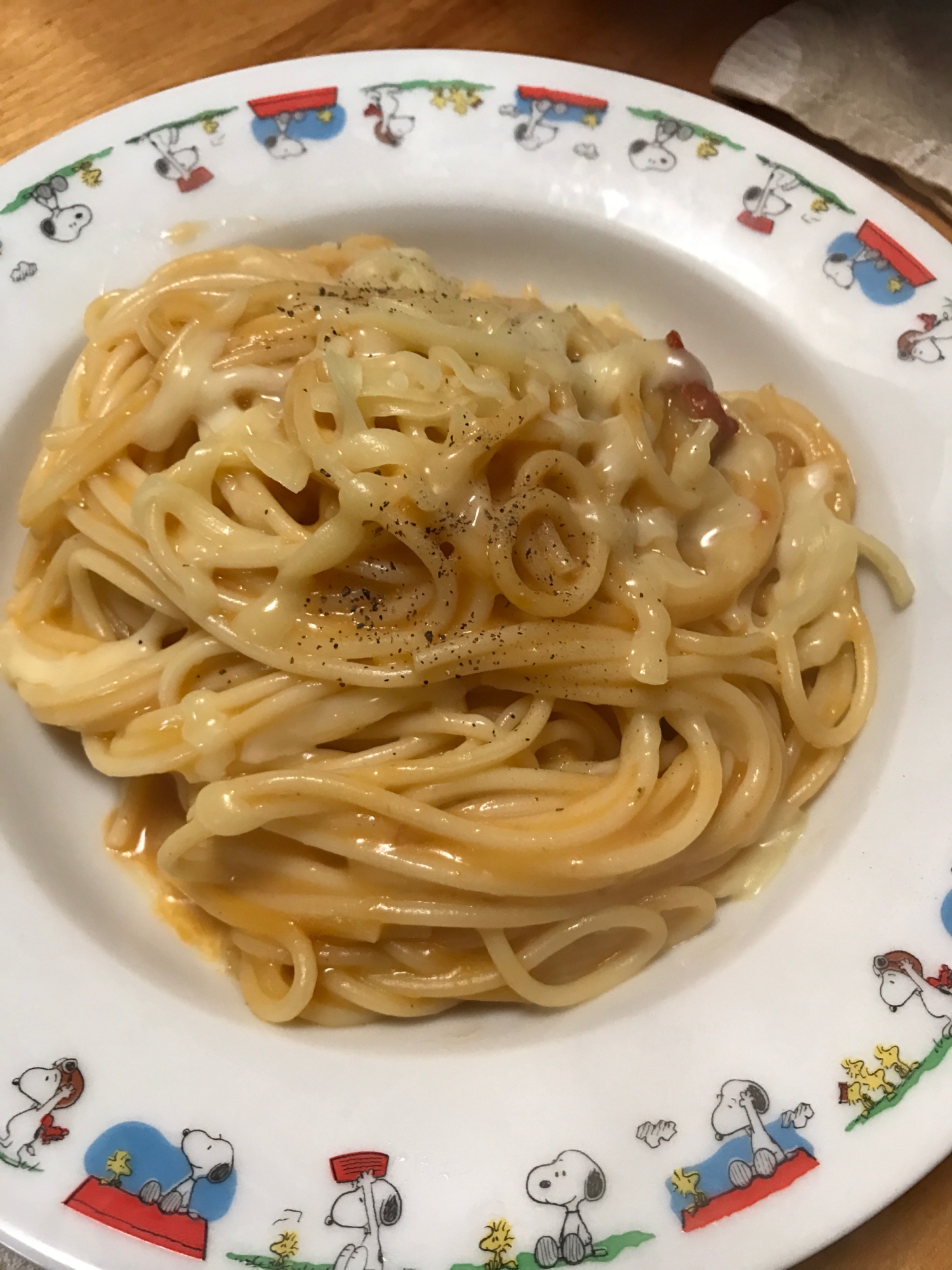 ガーリックトマトチーズパスタ